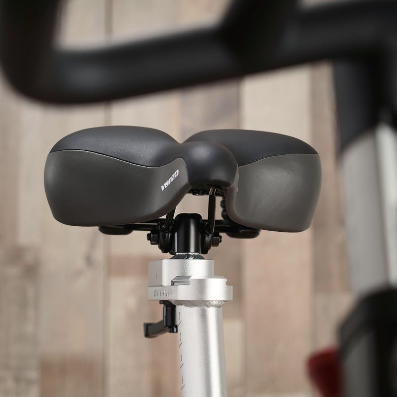 Venzo Bicycle Saddle Wide Seat - Size 10.6â€ x 10.4â€- Compatible with Indoor Stationary Exercise Bikes Indoor, Beach Cruiser - Comfort for Men & Women - Big Large Cushioned Soft Comfortable Padded - Image 5